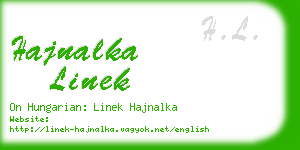 hajnalka linek business card